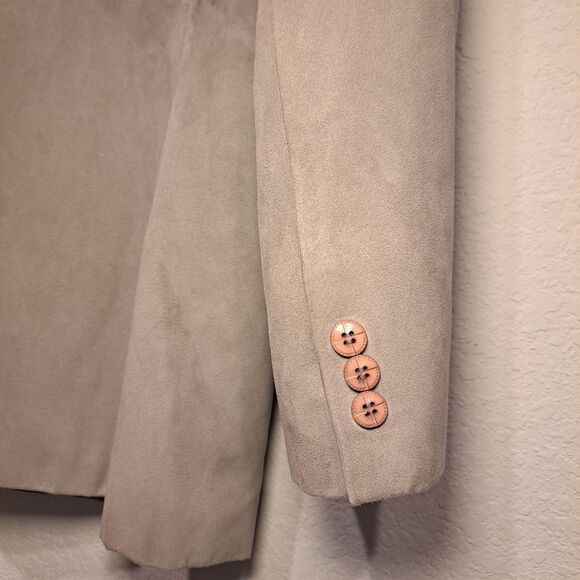 Circle S Western blazer jacket sport coat cowboy gray microfiber yoke size 42L - Picture 8 of 15